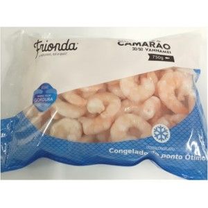MIOLO CAMARAO 30/50 VANNAMEI COZ FRIONDA SC 750G (8) (13360) MIOLO CAMARAO 30/50 VANNAMEI COZ FRIONDA SC 750G (8) (13360)