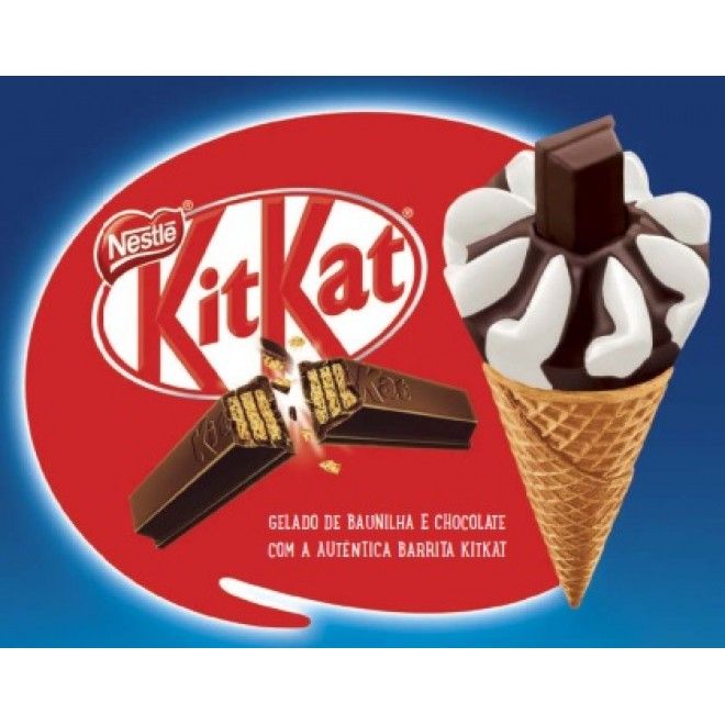 CONE KITKAT BAUNILHA/CHOCOLATE 110ML (16)#
