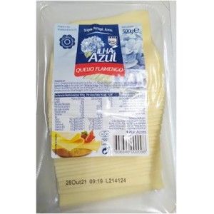 QUEIJO FLAMENGO FATIADO ILHA AZUL 500G (12) QUEIJO FLAMENGO FATIADO ILHA AZUL 500G (12)